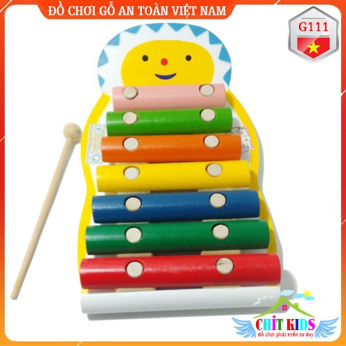 Đồ chơi gỗ an toàn Việt Nam - Đàn Xylophone gỗ cao cấp Minh Thành