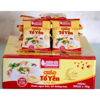 Thùng 30 gói cháo tổ yến vị thịt bầm Khánh Hoà