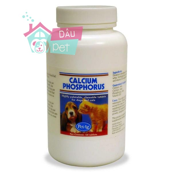 Calcium Phosphorus Pet Ag - Viên bổ sung Canxi cho chó mèo (1 viên lẻ)