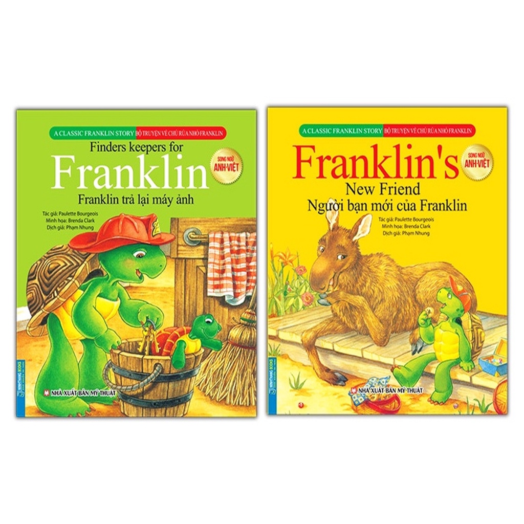 Sách - Combo 2c Bộ truyện về chú rùa nhỏ Franklin - Franklin trả lại máy ảnh và Người bạn mới của Franklin