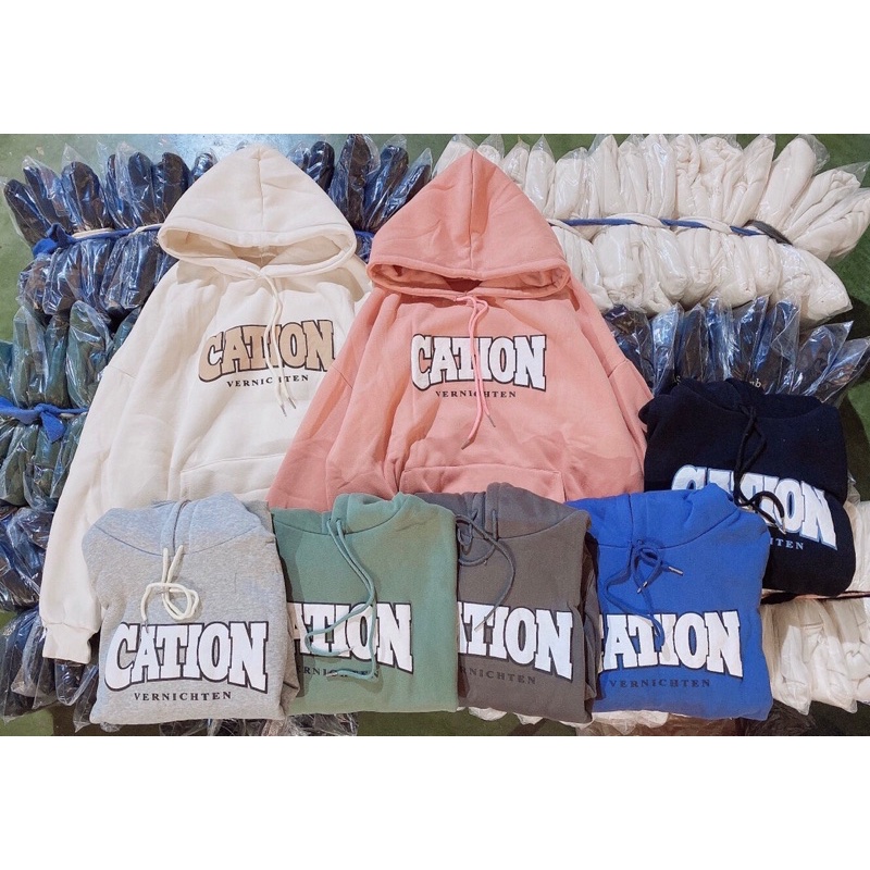[ Rẻ vô địch ] Áo hoodie nỉ form đại mũ hai lớp - Carton