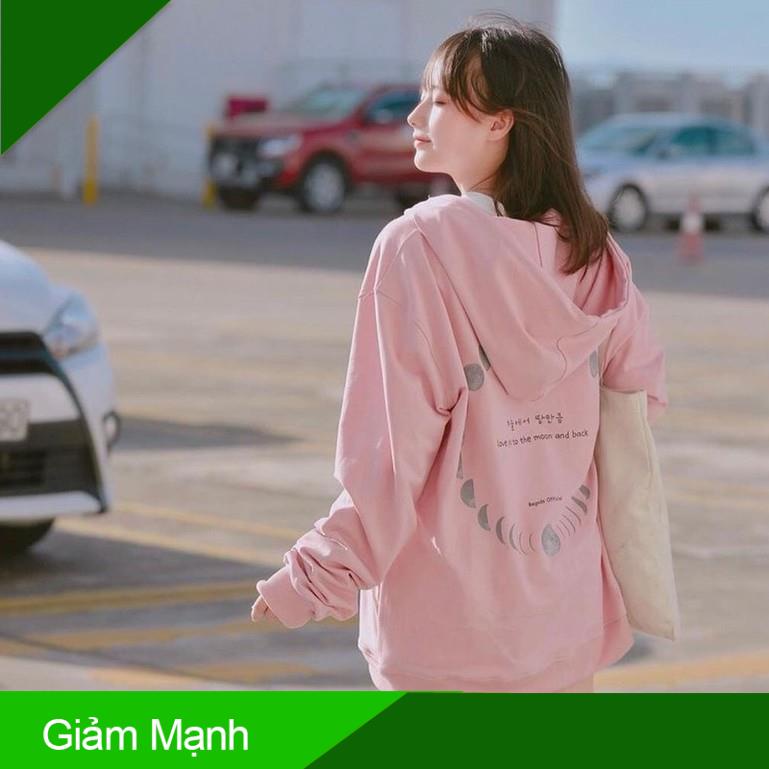 (Giảm Mạnh) ÁO HOODIE HỒNG ĐEN KIỂU DÁNG ÁO KHOÁC NỈ FORM RỘNG - ÁO HOODIE NAM NỮ UNISEX SIÊU HOT