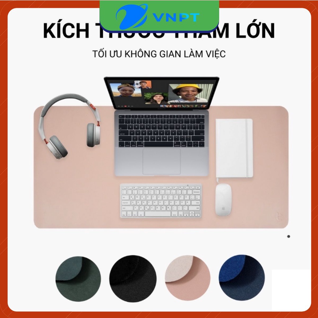 [Size Lớn 120x60]Miếng Lót Bàn Làm Việc DeskPad Da Size Lớn Kiêm Thảm Bàn Di Chuột Máy Tính Cỡ Lớn