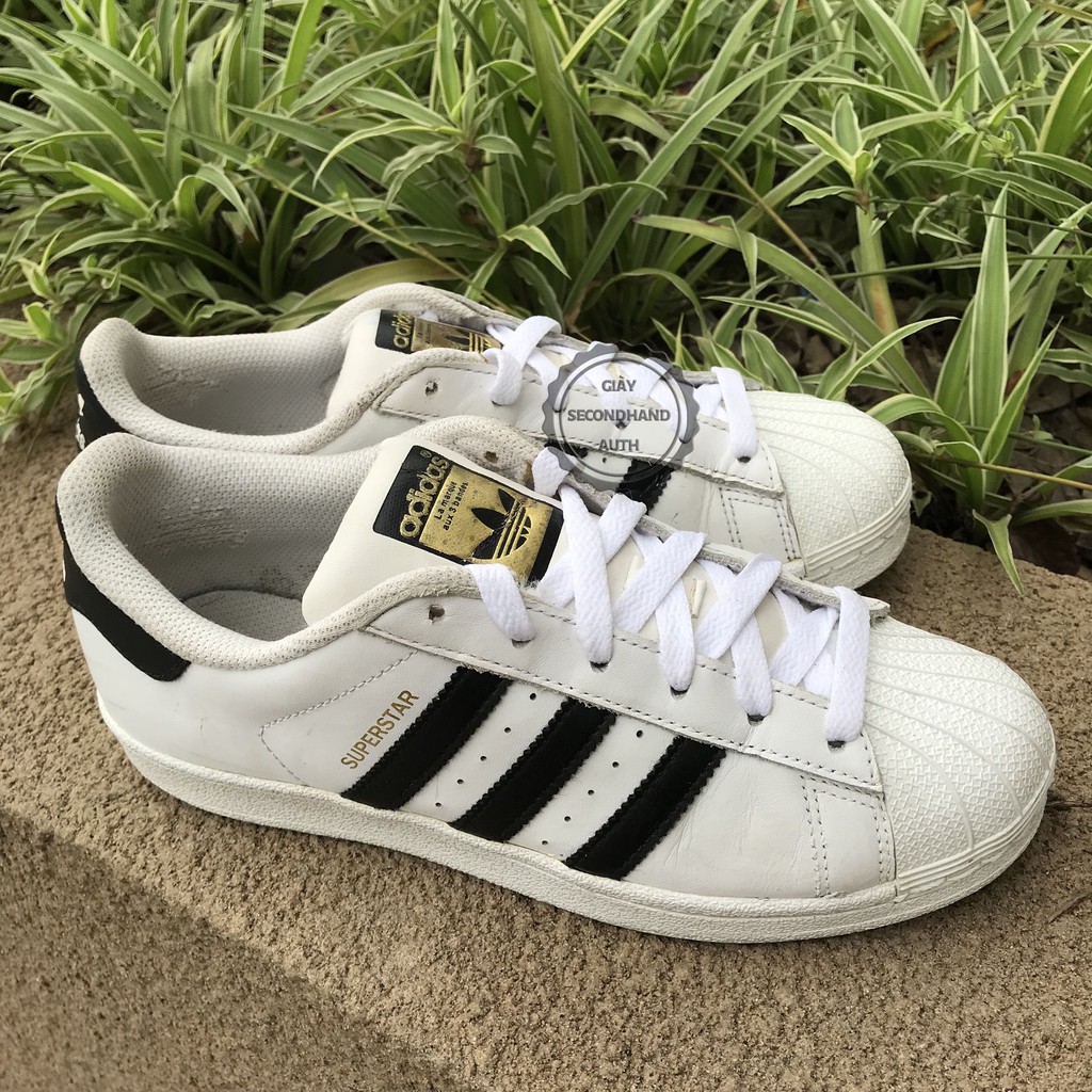 [Hàng Real ] Ảnh thật Giày thể thao nữ adidas originals superstar white sneaker 2hand mới 90%