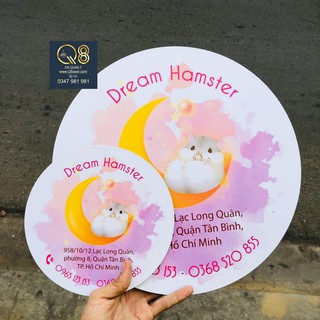 (Mua 1 Tặng 1) Bảng tròn,bảng tên shop