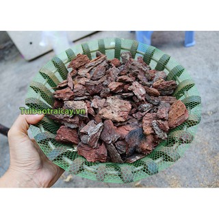 1Kg Túi lưới cước lót chậu màu xanh dài 40cm - LX40