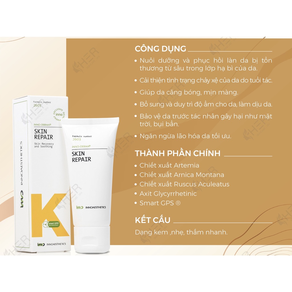Kem dưỡng sửa chữa, phục hồi da khẩn cấp K Inno Repair 60g