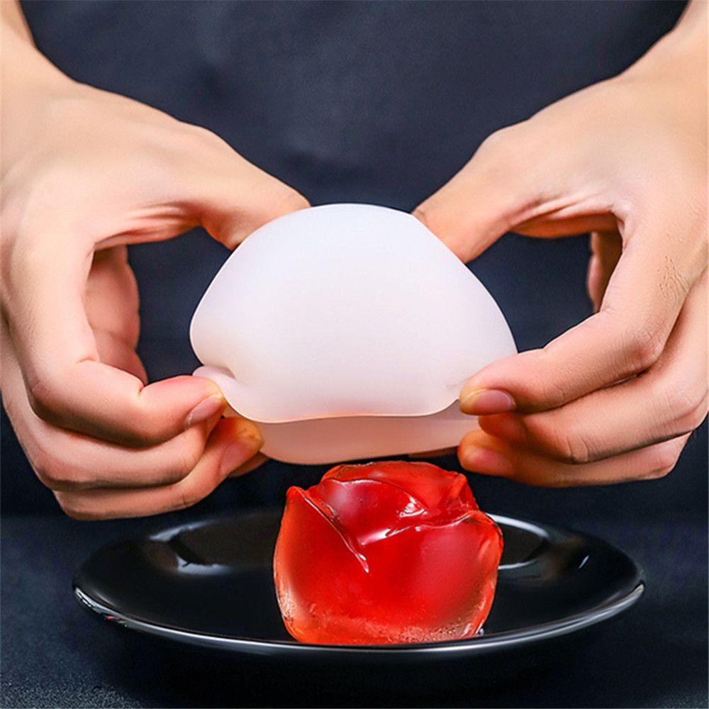 Khuôn Làm Đá Hình Hoa Hồng 3D Thủ Công