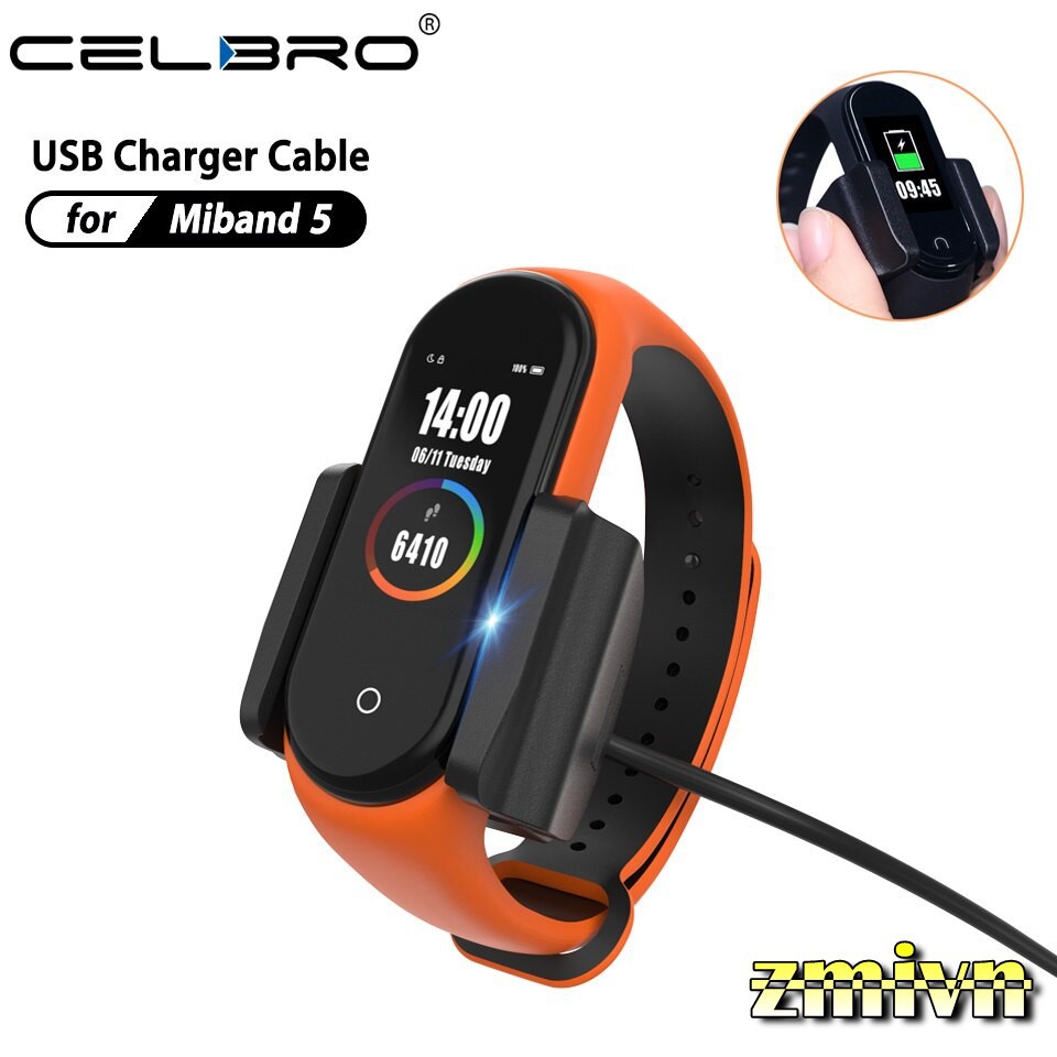 Cáp sạc / Cáp sạc kẹp cho Xiaomi Mi Band 5 hàng chuẩn SIKAI