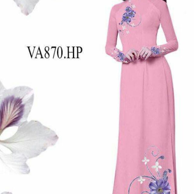 vải áo dài in 3d