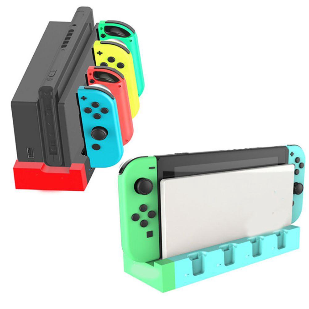 BTLIMER Giá Đỡ 4 Cổng Sạc Cho Tay Cầm Chơi Game Nintendo Switch Joy-Con Pro