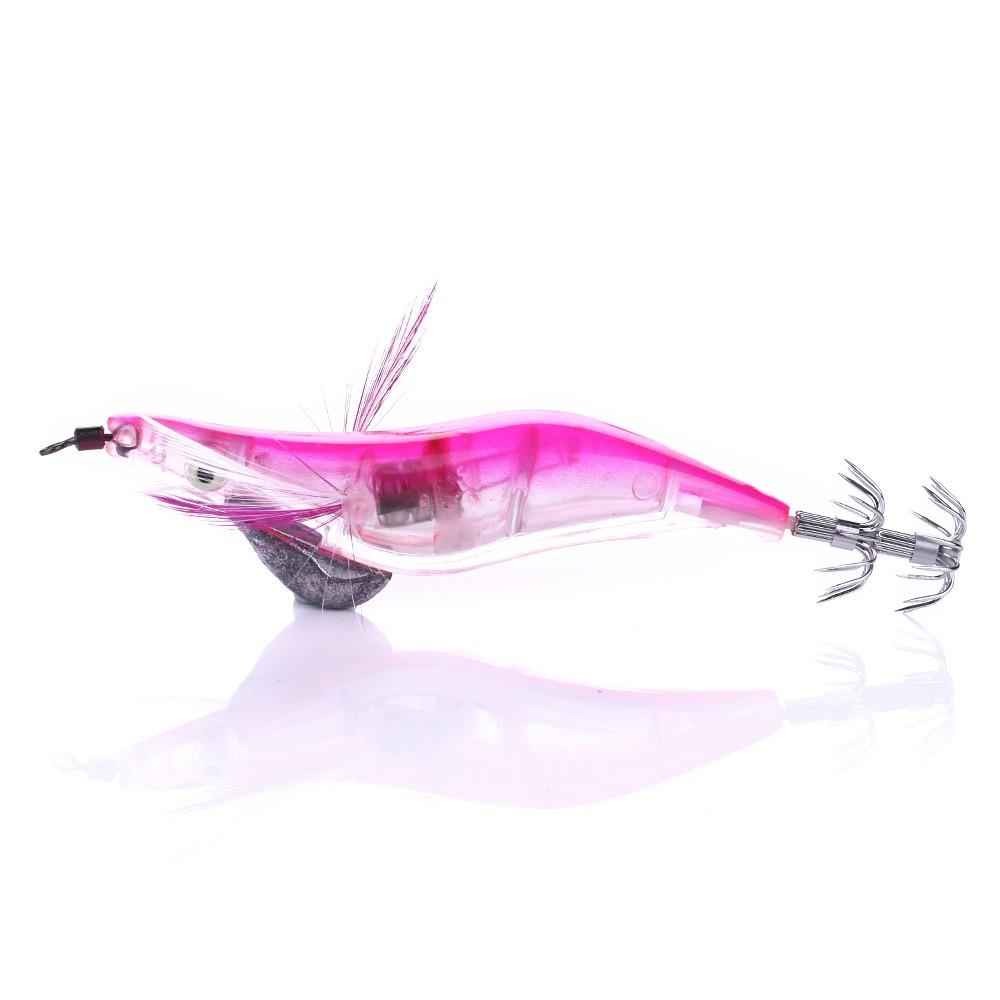 HENGJIA 21g Mực ống Jigs Fishing Tackle Lures Bả # 3.5 Tôm nước mặn