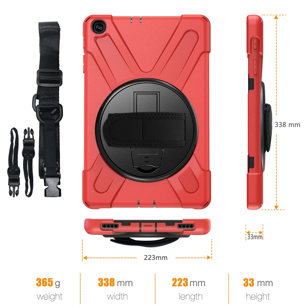 Bao đựng máy tính bảng bằng cao su chống sốc có dây đeo vai và cổ tay cho iPad Mini 1/2/3/4/5/6 Air 2 | BigBuy360 - bigbuy360.vn