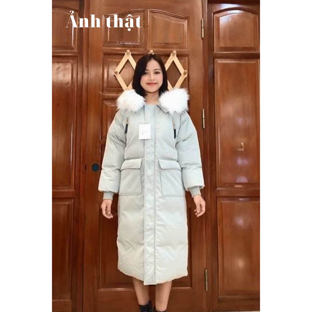 Áo khoác phao nữ dáng dài hàng Quảng Châu cao cấp AK266 (Kèm ảnh thật) | BigBuy360 - bigbuy360.vn