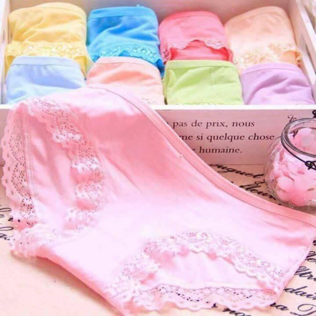Lố 10 quần lót cotton Modal mã 017 chất siêu mềm thoáng mát