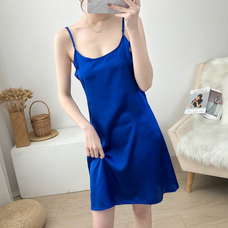 Đầm Ngủ Sexy💗Váy Ngủ 2 Dây❣️Váy ngủ 2 dây lụa mặc nhà nữ Lớp Cao Cấp Mềm Mát Mịn Quyến Rũ đồ ngủ | BigBuy360 - bigbuy360.vn