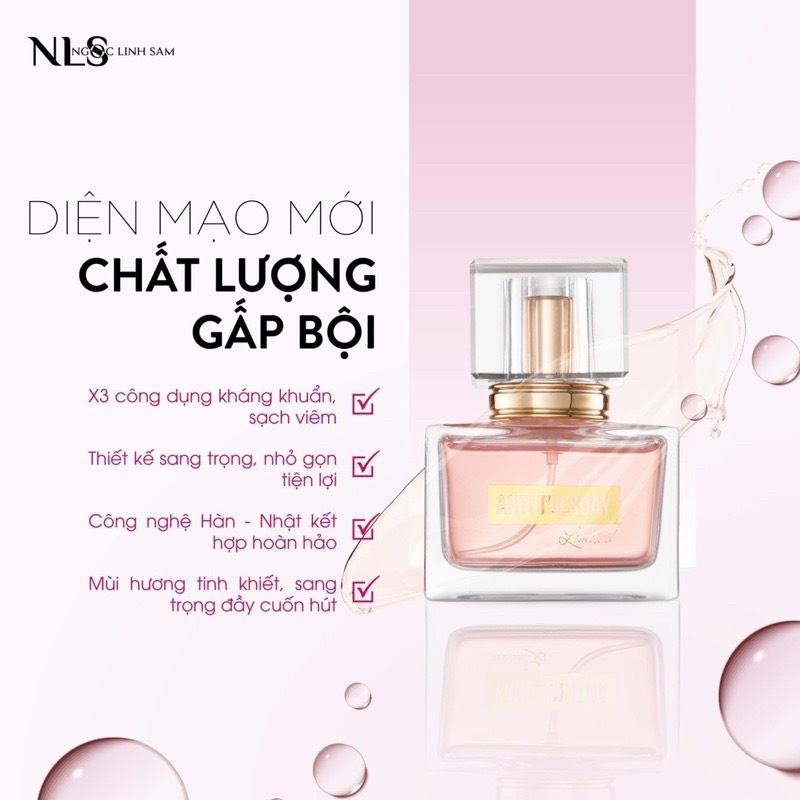 [CHÍNH HÃNG] Dung Dịch Vệ Sinh Say No Tuesday &amp; Nước Hoa Xịt Anti Tuesday - Combo Cho &quot;Cô Bé&quot; Thơm Hồng.o