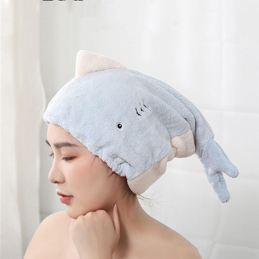 Daphs Mũ Tắm Trùm Đầu Thấm Hút Tốt Nhanh Khô Kiểu Đuôi Cá Cho Người Lớn / Trẻ Em