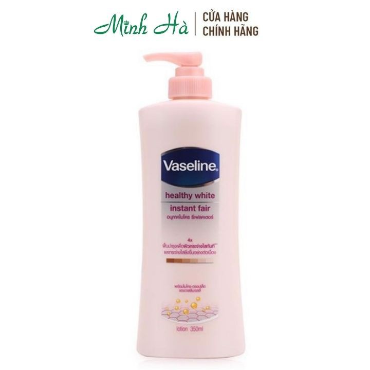 [Mã 66FMCGSALE hoàn 8% xu đơn 500K] Sữa dưỡng thể Vaseline Healthy White Instant Fair 350ml