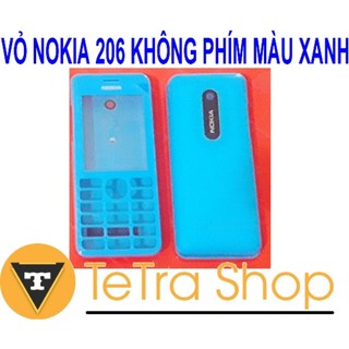 VỎ NOKIA 206 KHÔNG PHÍM MÀU XANH