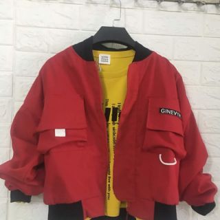 Áo khoác kaki nữ jacket dáng ngắn siêu cá tính