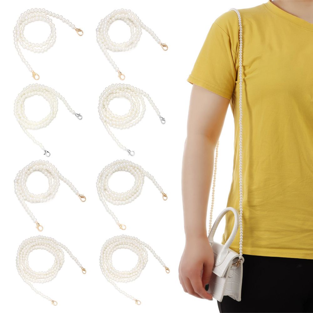 Dây Chuỗi Ngọc Trai Dài 13 Kích Cỡ Thay Thế Đeo Túi Xách Thời Trang DIY