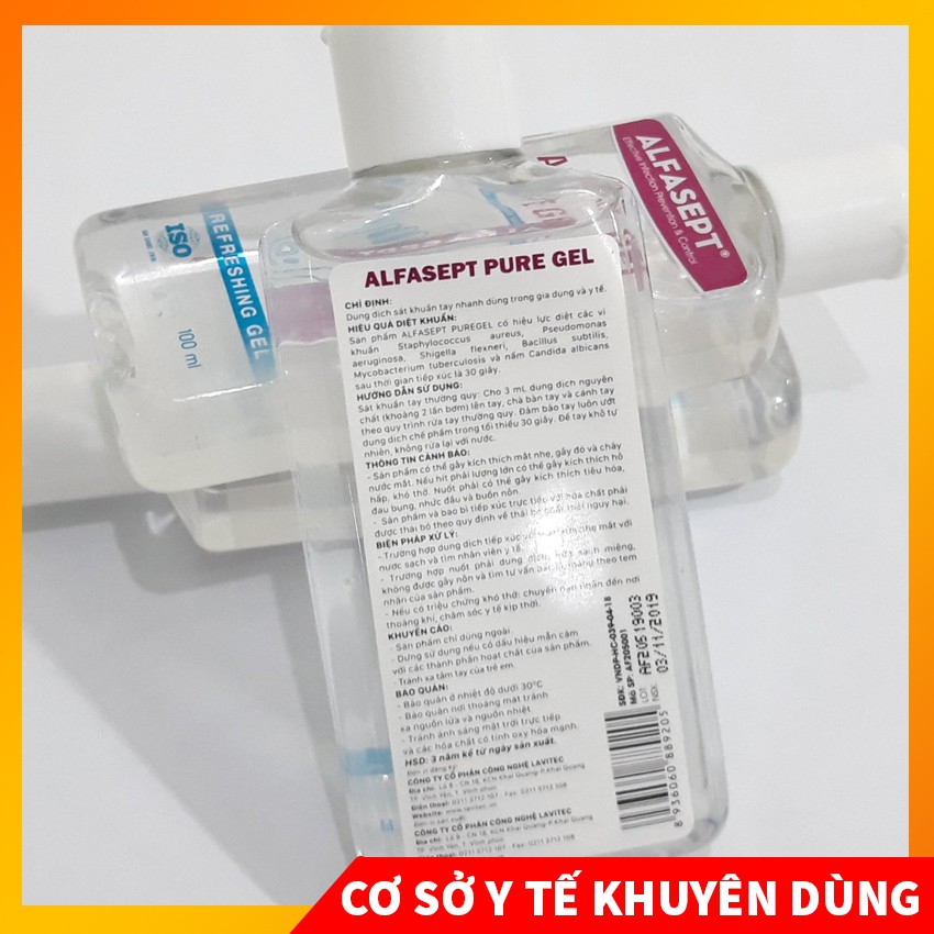 Dung dịch rửa tay sát khuẩn ALFASEPT dạng gel rửa sát khuẩn dùng được cả cho trẻ nhỏ MIANZ STORE | BigBuy360 - bigbuy360.vn
