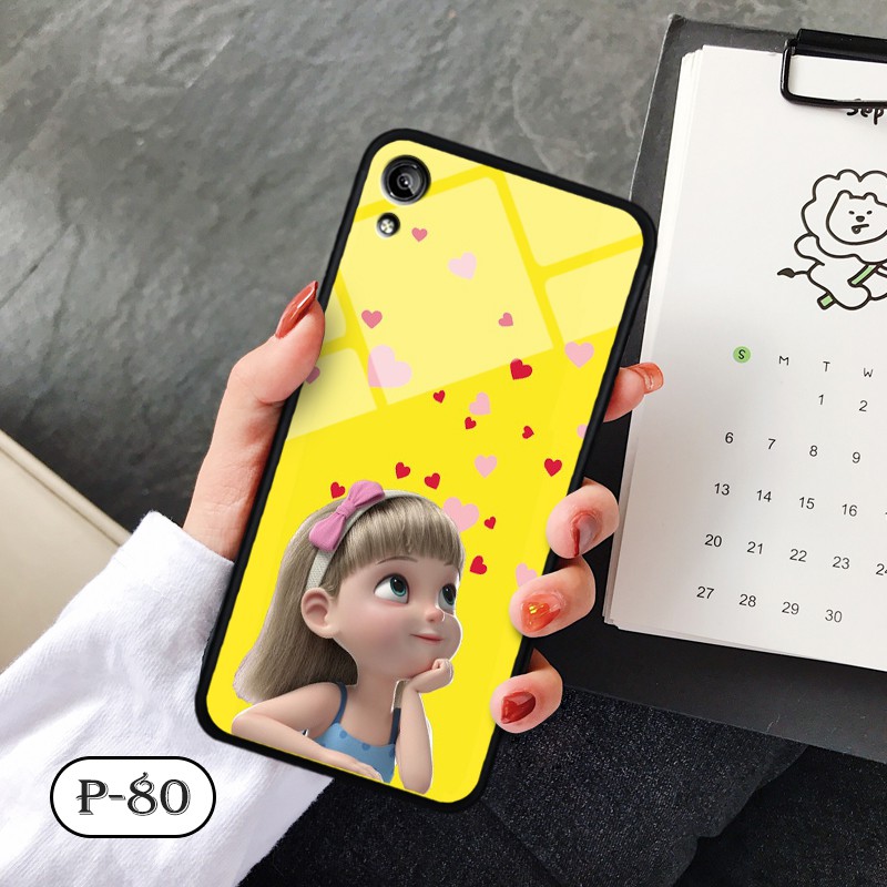 [Mã ELORDER5 giảm 10K đơn 20K] Ốp kính in hình cute OPPO A37 Neo 9