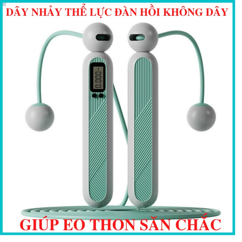 Dây Nhảy Thể Lực Đàn Hồi,  Không Dây - Có Dây Điều Chỉnh Luyện  Dụng Cụ Tập Gym Thể Dục, Thể Thao Tiện Lợi Tại Nhà