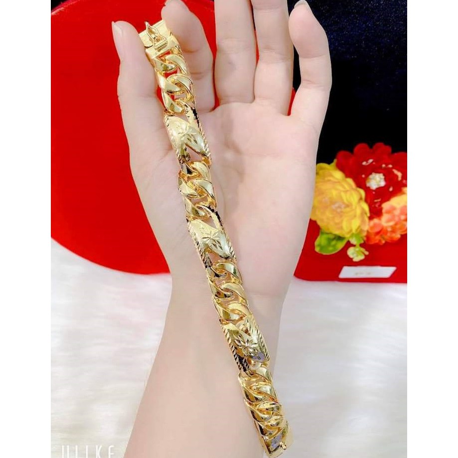 [ Mẫu Mới Tháng 04/2021 ] Lắc Tay Nam Xích Nam Tính Mạ Vàng 18K Cực Bền Màu Mẫu 01.150LL0304