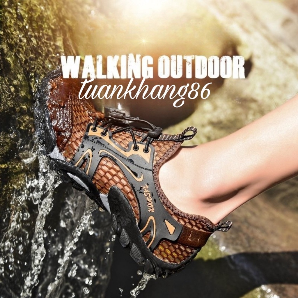 Giày leo núi trekking nam nữ, Đi phượt, Lội suối, Lội nước - Nhanh khô Fashion