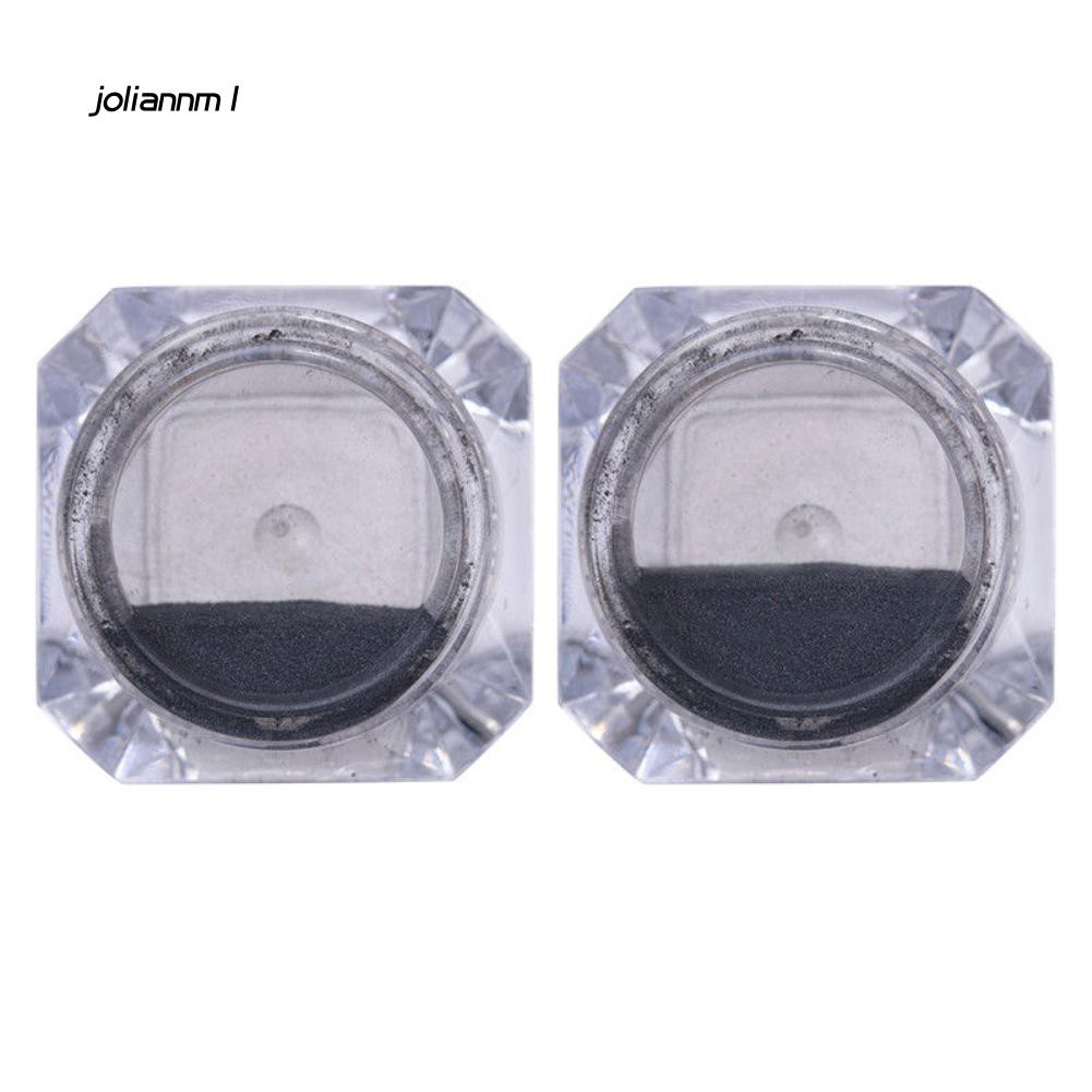 Bột phấn móng tay hiệu ứng tráng gương màu đen