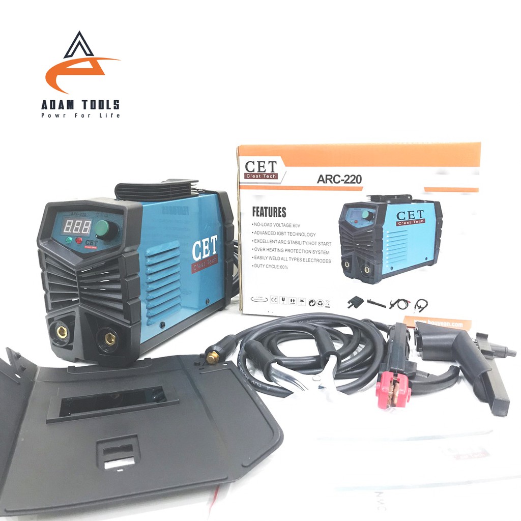 Máy hàn điện tử CET - Máy hàn điện tử CET ARC-220, Hàng chính hãng bảo hành 12 tháng