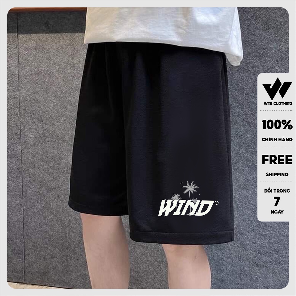 Quần short thun nam ống rộng WIIS unisex SUMMER quần đùi lửng thời trang nam nữ ulzzang