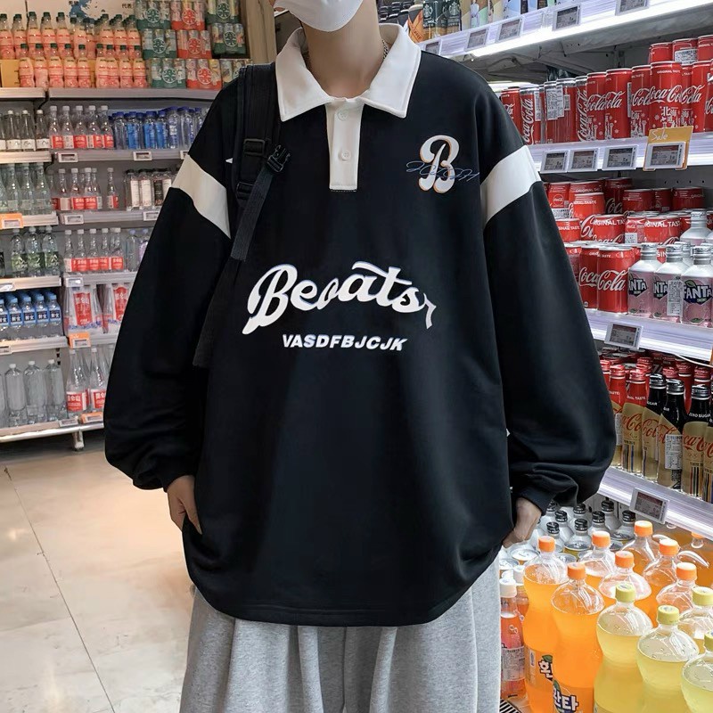 Polo chữ B Chất dầy from to unisex nam nữ mặc được
