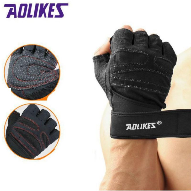Găng Tay Tập Gym Aolikes Hàng Chính Hãng AL 109