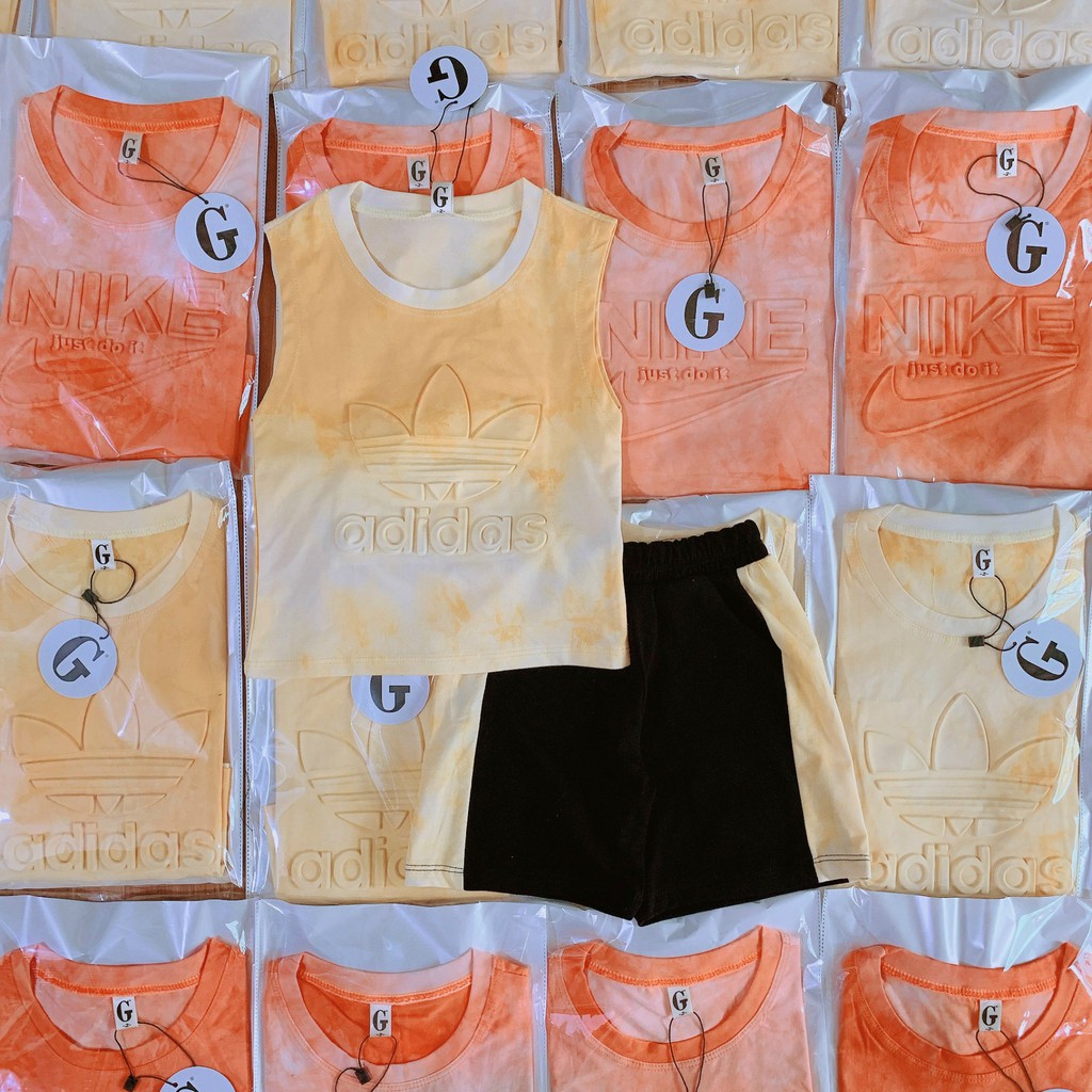 [Sz Đại] Bộ 3 Lỗ Cho Bé Trai Bé Gái Vải Cotton In Chữ Nổi Phối Màu Loang Cực Ngầu, Bộ Quần Áo Cho Bé Mặc Nhà - BC1