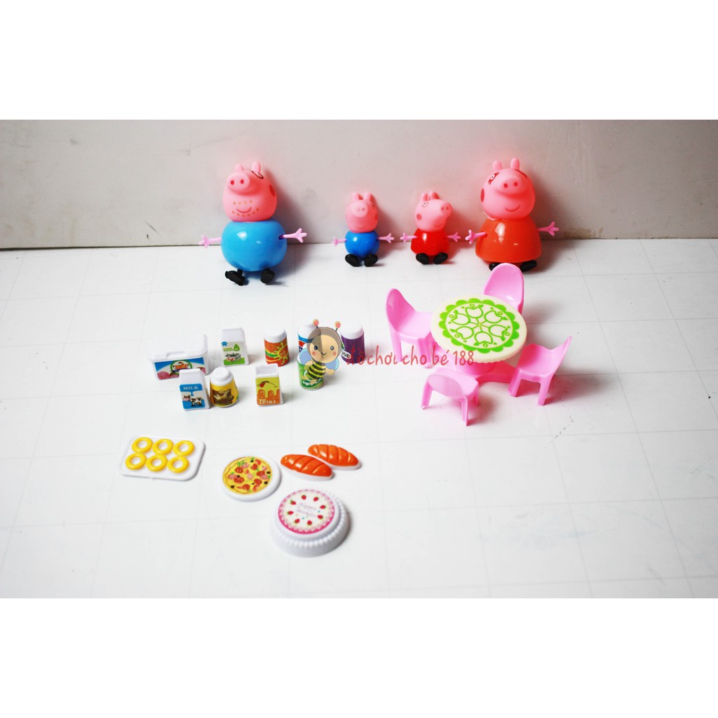 Hộp trò chơi gia đình heo peppa đi picnic