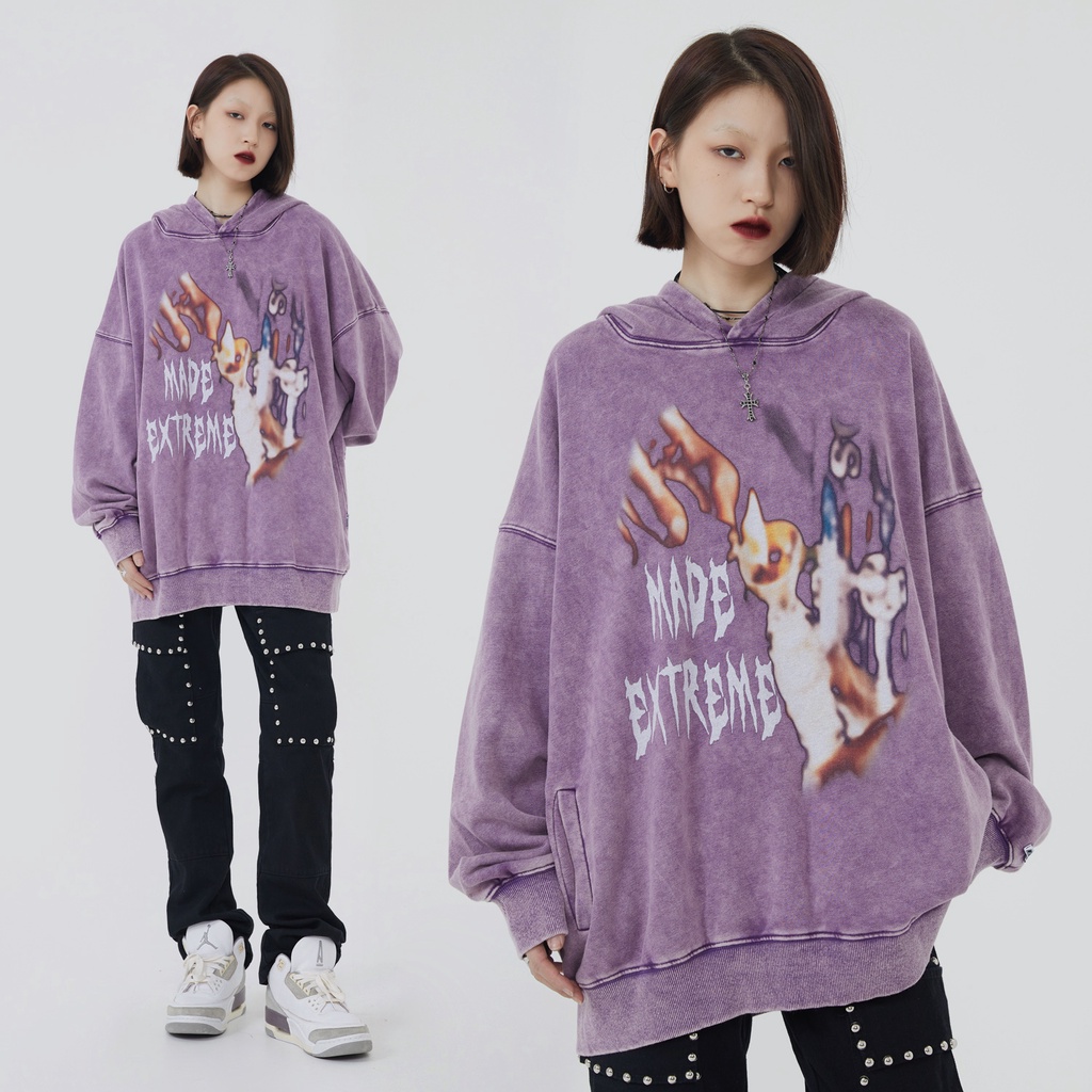 Áo hoodie Made Extreme Burn It All