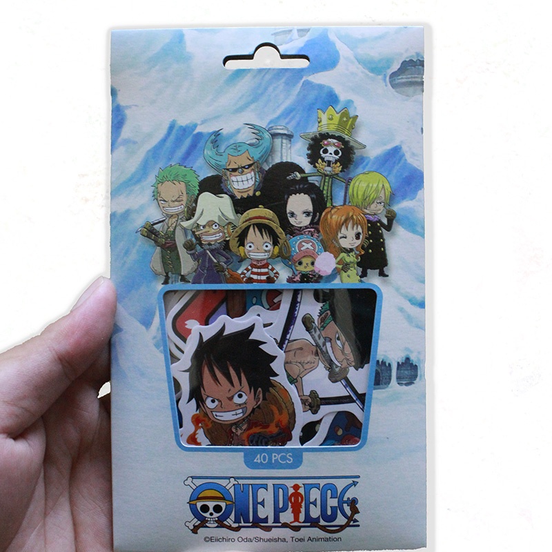 Bộ 40 Sticker Chibi One Piece - TEENBOX