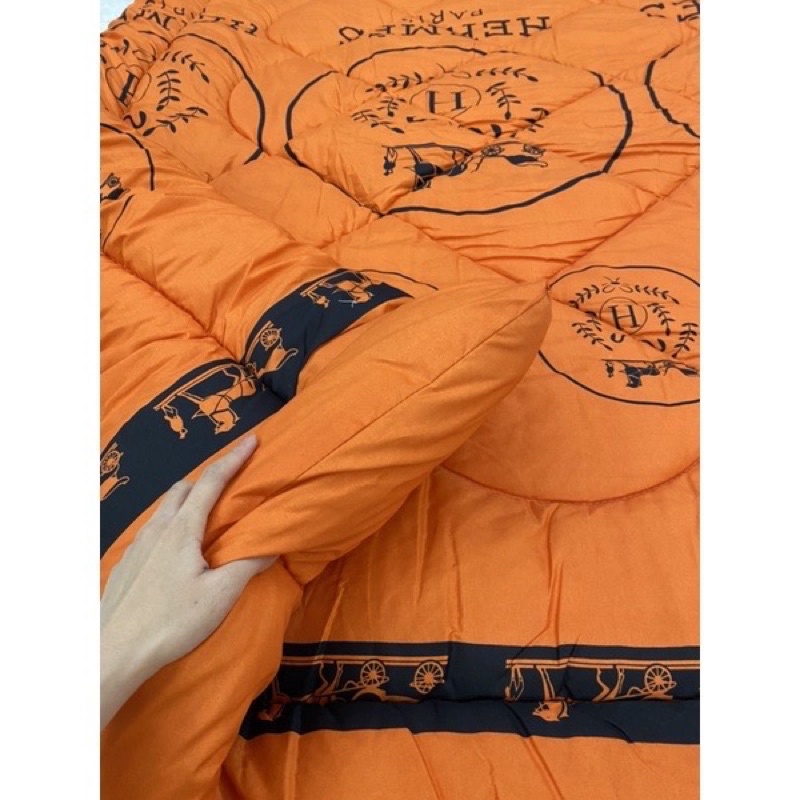 [Tách lẻ] Set Chăn Phao 5 Món_PollyCotton_Thương hiệu Dio_Lv_Chanl_Givench_Herm_Gucc_Burberr_Rom