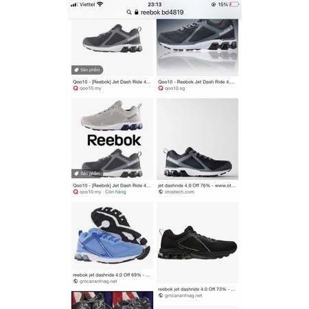 Giày reebok Jet Dashride 4.0-size 37