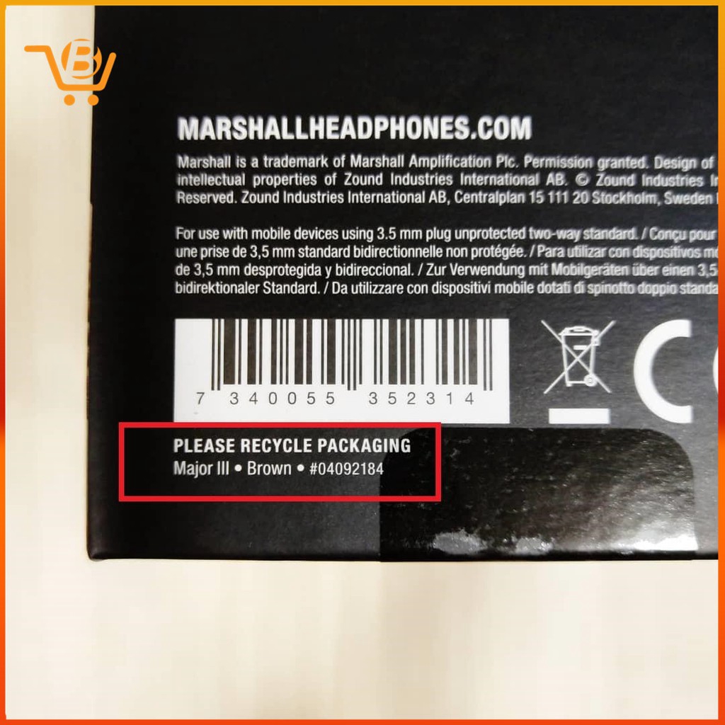 Tai nghe chụp tai không dây Bluetooth Marshall Major III chất lượng cao
