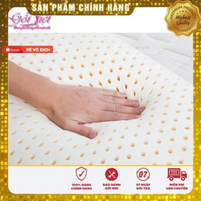 Hàng Công Ty  Ruột gối cao su Oval 60cm x 40cm cao cấp, Gối ngủ nhanh, chống đau mỏi vai gáy, Gối Việt bảo hành 5 năm