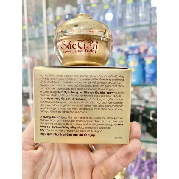 kem sắc tiên giảm mụn - trắng da - liền sẹo hủ 8g