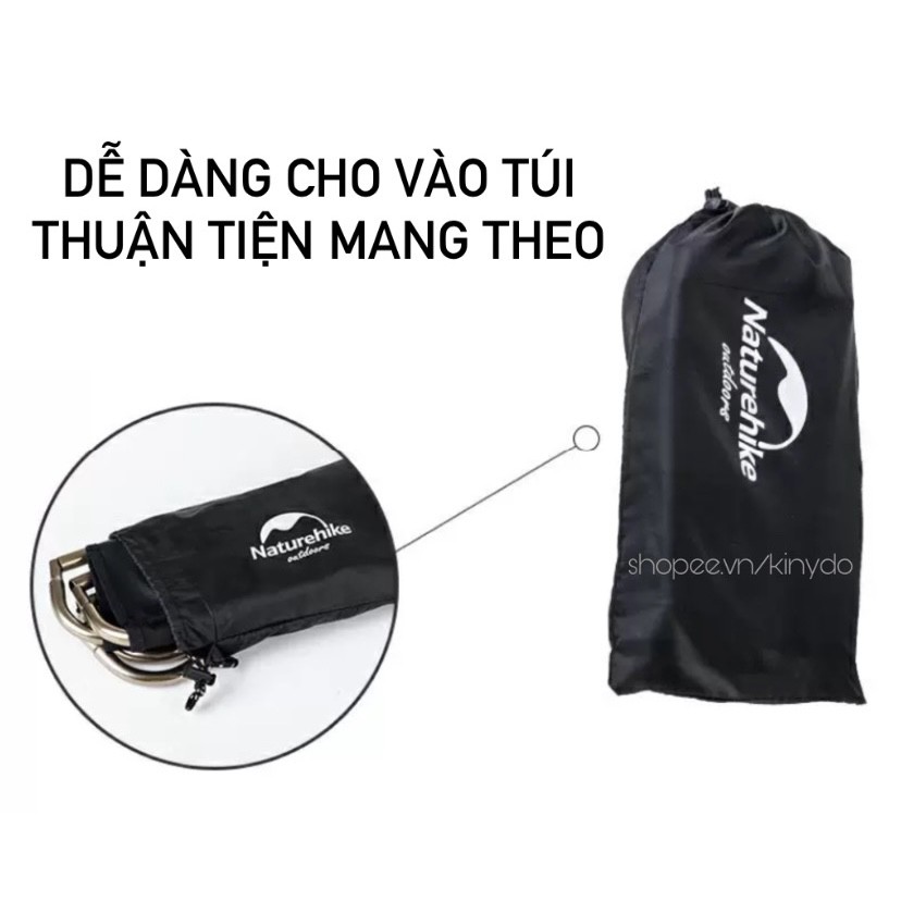 GHẾ ĐẨU XẾP GẤP DI ĐỘNG NGOÀI TRỜI CÂU CÁ SIÊU GỌN SIÊU NHẸ TIỆN DỤNG NATUREHIKE NH17Z012-L