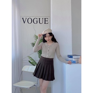 Chân váy dạ xếp ly (Ảnh/Video tự chụp)
