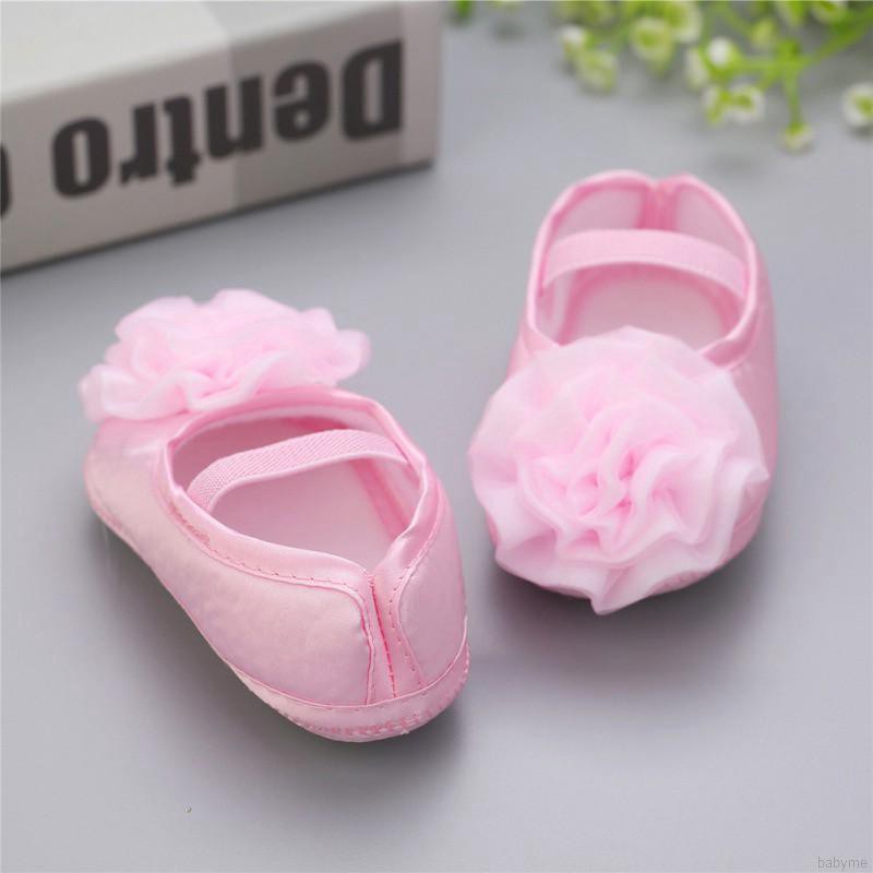 Set giày em bé kiểu dáng công chúa + băng đô đính hoa dễ thương