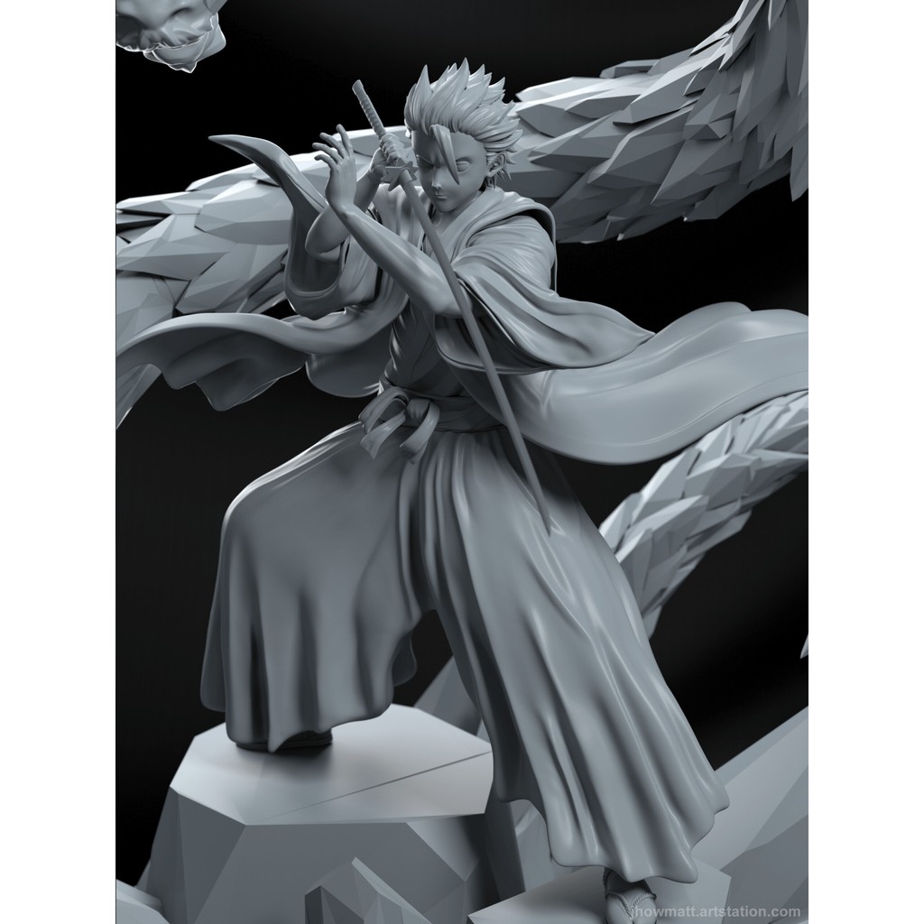 File in 3D Captain Hitsugaya - Bleach