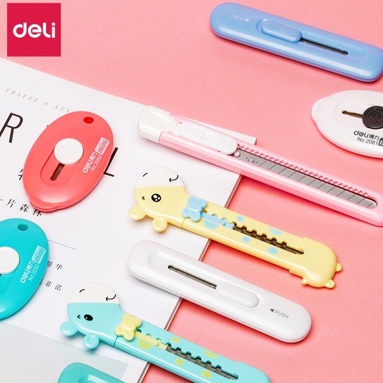 Dao Cắt Giấy Mini Nhiều Màu Sắc Tiện Dụng Cho Trường Học